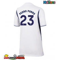 Camisa de Futebol Tottenham Hotspur Pedro Porro #23 Equipamento Principal Mulheres 2026-27 Manga Curta